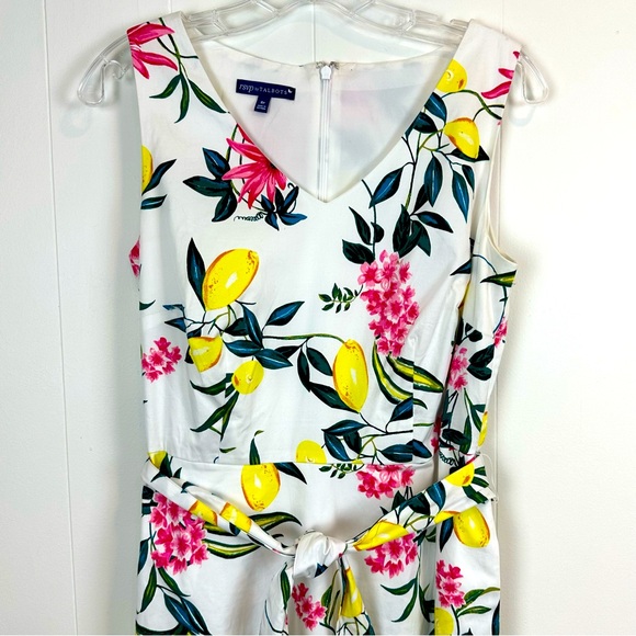 RSVP by Talbots Lively Lemon Fit and Flare Dress Women’s Size 8 - Picture 2 of 10
